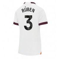 Manchester City Ruben Dias #3 Bortatröja Dam 2023-24 Kortärmad